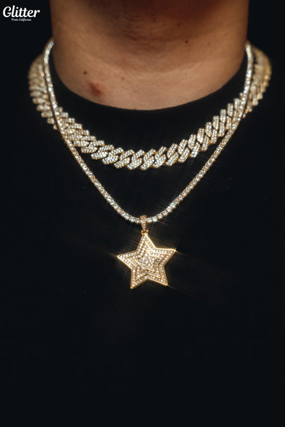 Iced Out Star Necklace